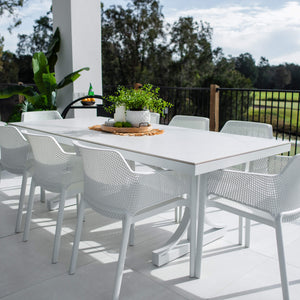 best-outdoor-furniture-Nero Malibu - 9pce (215x100) - Outdoor Dining Set #color_WHITE
