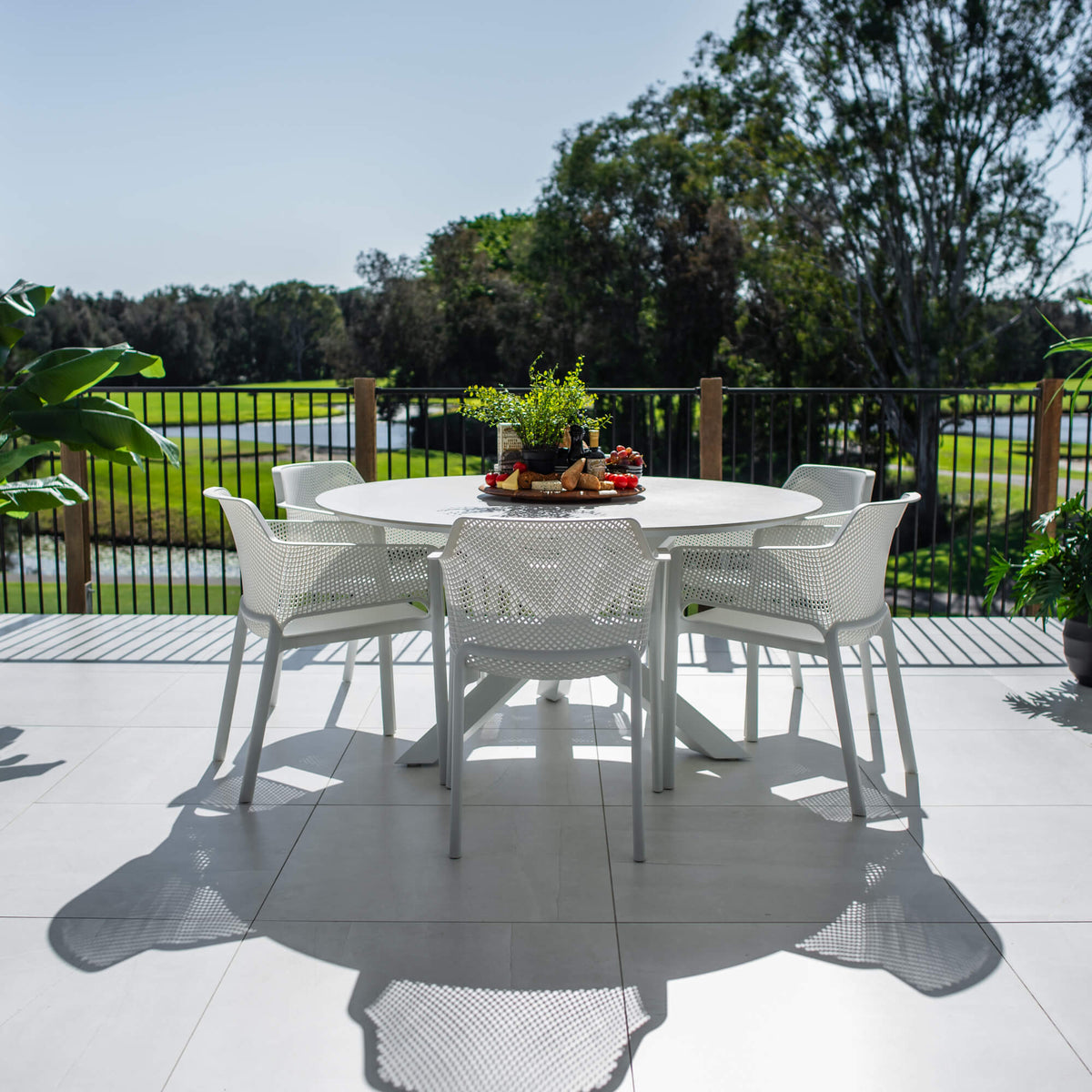 best-outdoor-furniture-Nero Malibu Round - 7pce (150x150) - Outdoor Dining Set #color_WHITE 