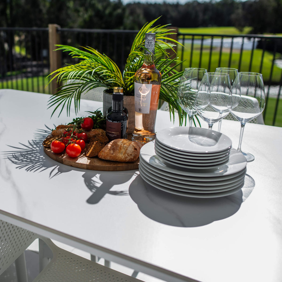 best-outdoor-furniture-Nero York - 9pce (220x100) - Outdoor Dining Set #color_WHITE-GREY