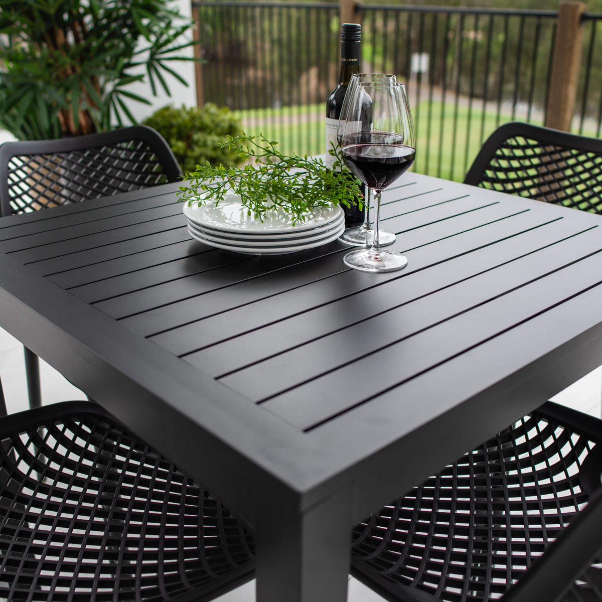 best-outdoor-furniture-Roma- Aria - 5pce (90x90) - Outdoor Dining Set#color_BLACK 