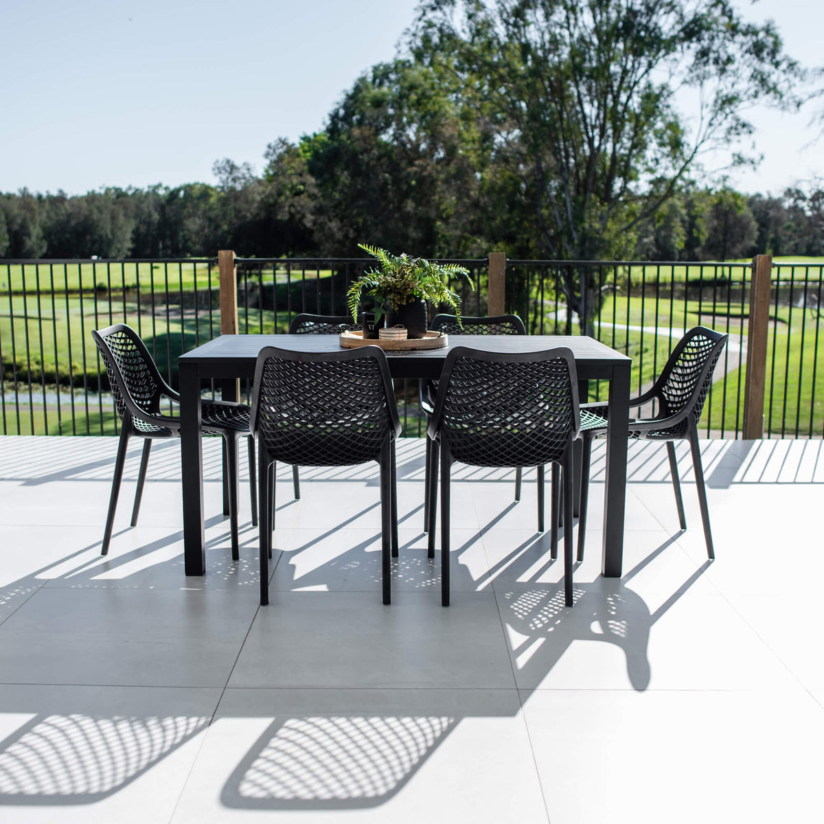 best-outdoor-furniture-Roma Aria - 7pce (150x80) - Outdoor Dining Set #color_BLACK