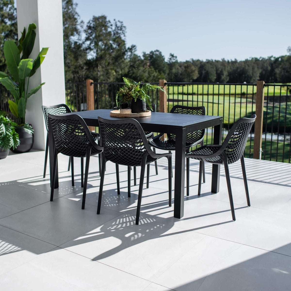 best-outdoor-furniture-Roma Aria - 7pce (150x80) - Outdoor Dining Set #color_BLACK