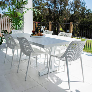 best-outdoor-furniture-Roma Bergen - 7pce (180x100) - Outdoor Dining Set #color_WHITE