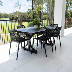 best-outdoor-furniture-Roma Bergen - 7pce (180x100) - Outdoor Dining Set #color_BLACK