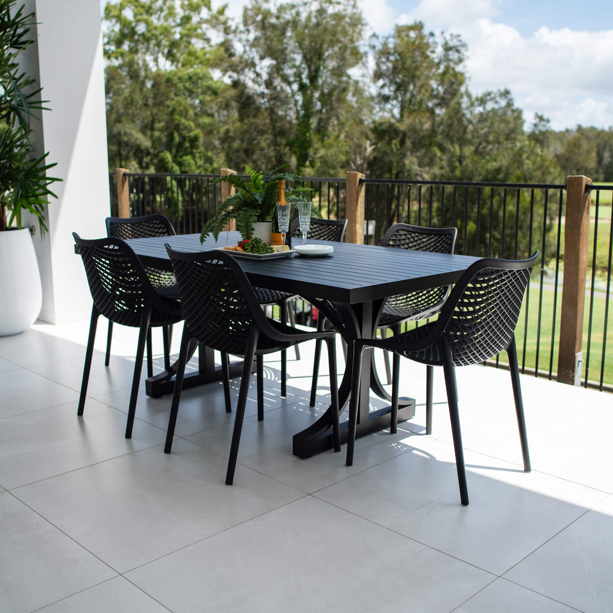 best-outdoor-furniture-Roma Bergen - 7pce (180x100) - Outdoor Dining Set #color_BLACK