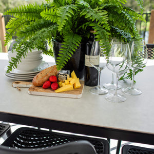 best-outdoor-furniture-Roma Ceramic - 9pce (220x100) - Outdoor Dining Set #color_BLACK