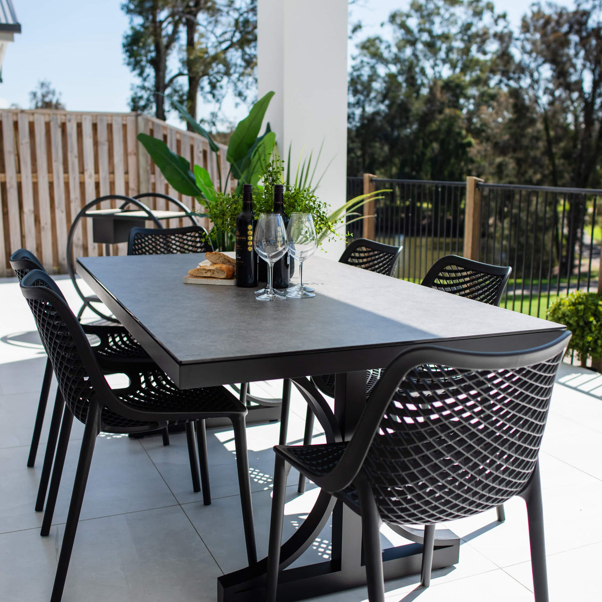 Roma Chester Moon - 7pce (180x100) - Outdoor Dining Set