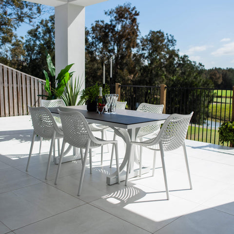 Roma Chester Moon - 7pce (180x100) - Outdoor Dining Set