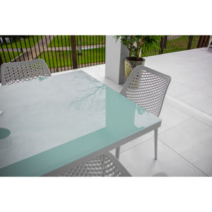 best-outdoor-furniture-Roma - Coast Moon - 9pce Outdoor Dining Set (215cm) White