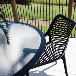 best-outdoor-furniture Roma Coventry - 5pce (105x105) - Outdoor Dining Set #color_BLACK