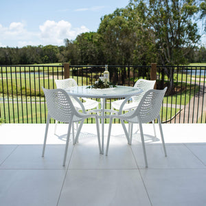 best-outdoor-furniture Roma Coventry - 5pce (105x105) - Outdoor Dining Set #color_WHITE