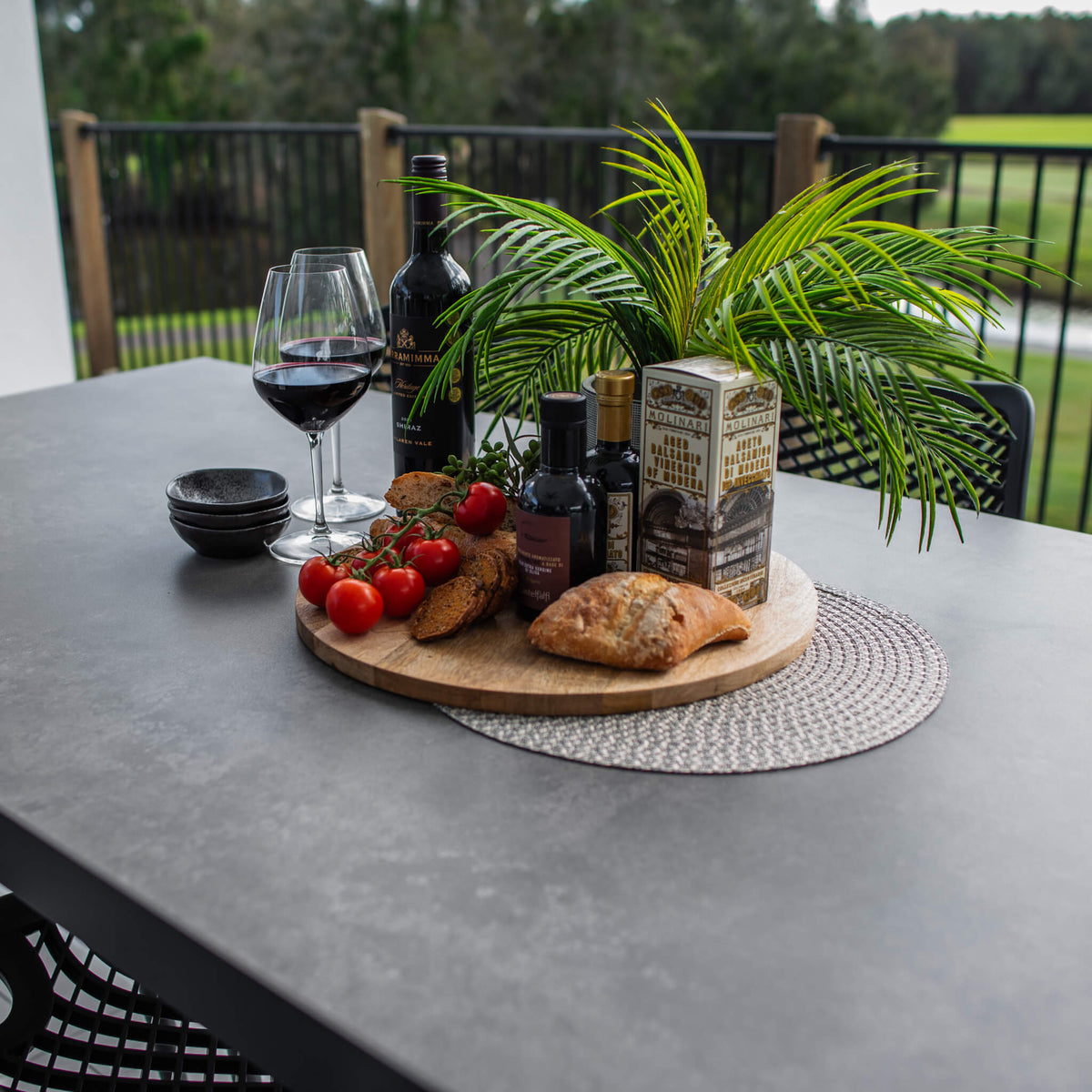 best-outdoor-furniture-Roma Cruz - 9pce (200x90) - Outdoor Dining Set #color_BLACK-CHARCOAL