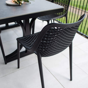 best-outdoor-furniture-Roma Malibu - 7pce (150x80) - Outdoor Dining Set #color_BLACK