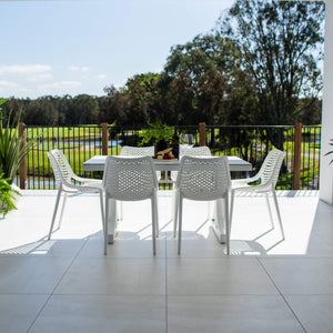 best-outdoor-furniture-Roma Malibu - 7pce (150x80) - Outdoor Dining Set #color_WHITE