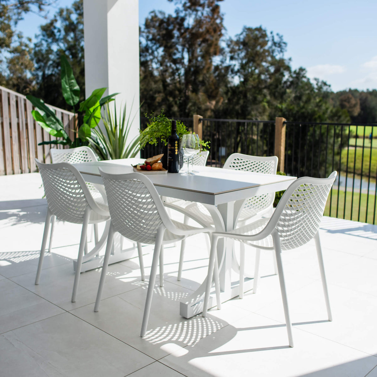 best-outdoor-furniture-Roma Malibu - 7pce (150x80) - Outdoor Dining Set #color_WHITE