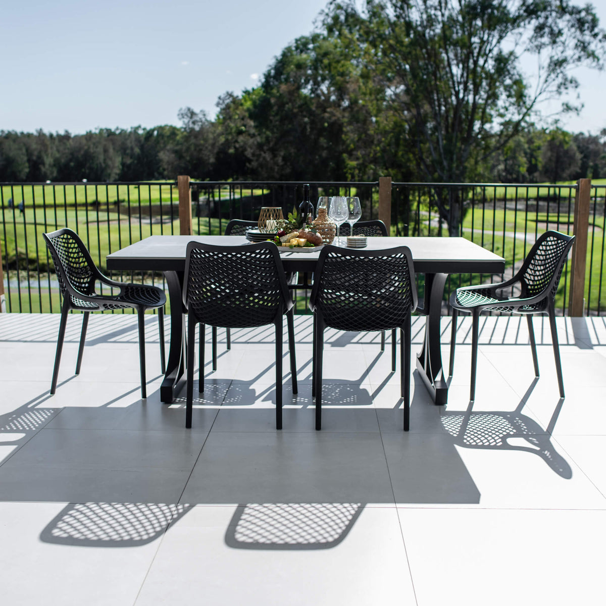 best-outdoor-furniture-Roma Malibu - 7pce (180x100) - Outdoor Dining Set #color_BLACK