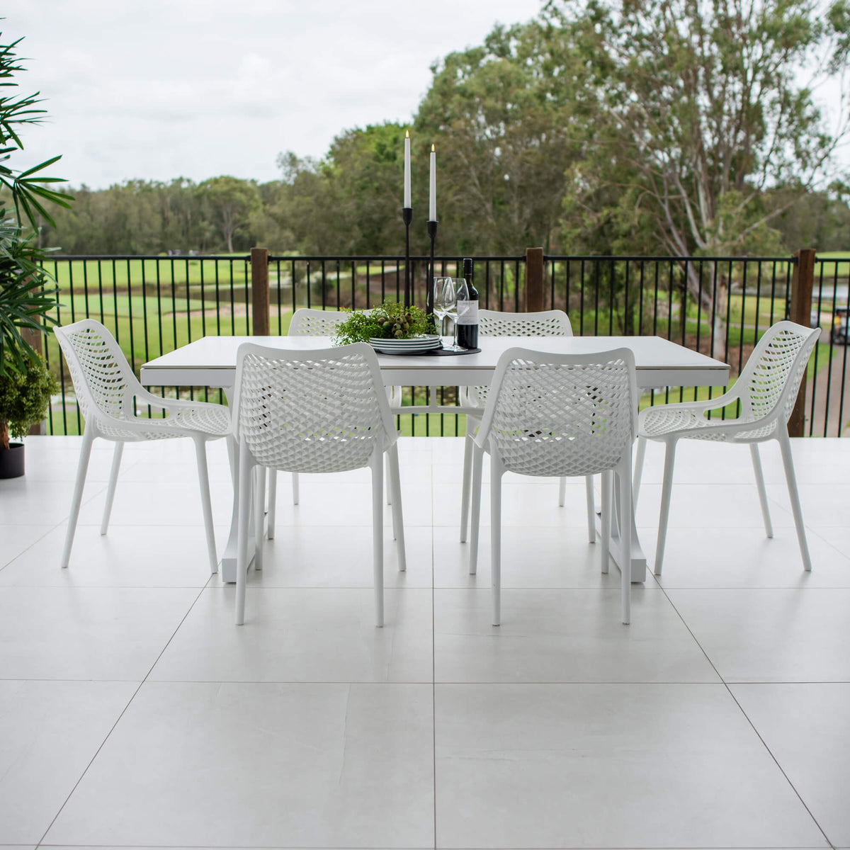 best-outdoor-furniture-Roma Malibu - 7pce (180x100) - Outdoor Dining Set #color_WHITE