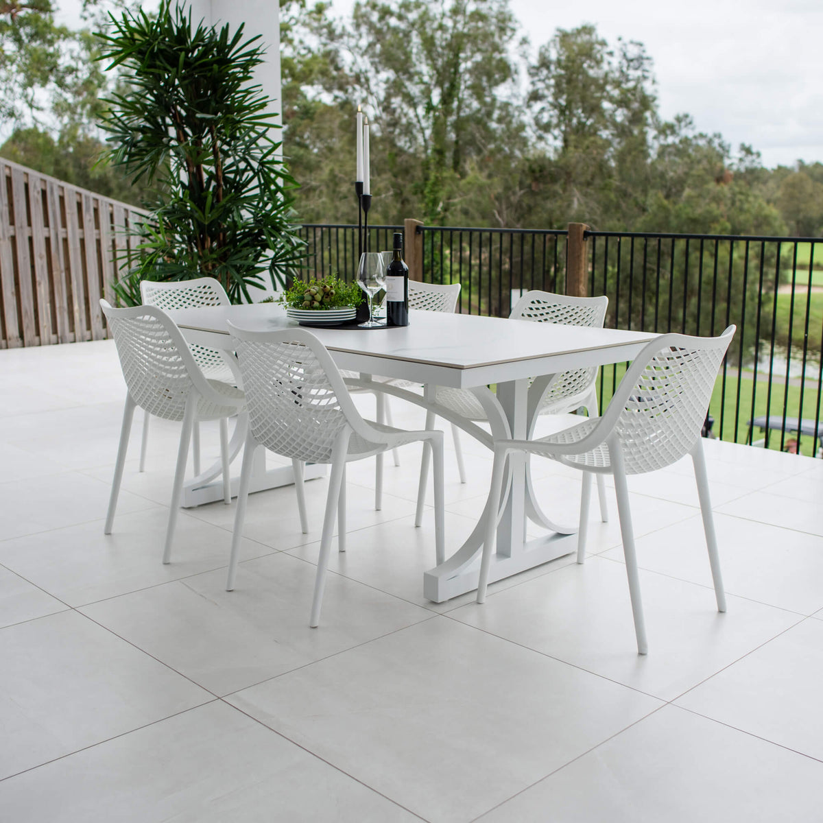 best-outdoor-furniture-Roma Malibu - 7pce (180x100) - Outdoor Dining Set #color_WHITE