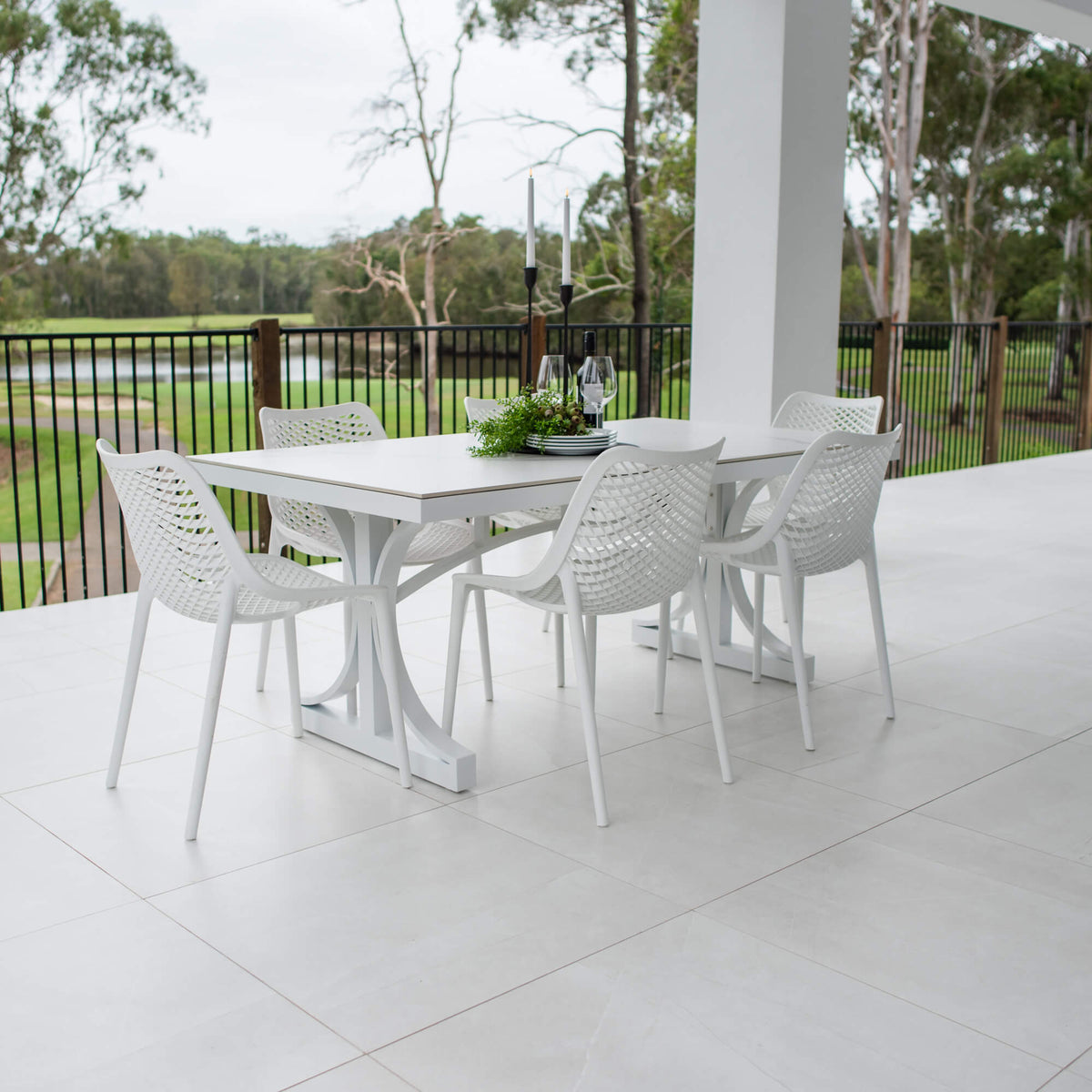 best-outdoor-furniture-Roma Malibu - 7pce (180x100) - Outdoor Dining Set #color_WHITE