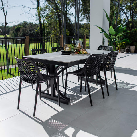 Roma Malibu - 7pce (180x100) - Outdoor Dining Set