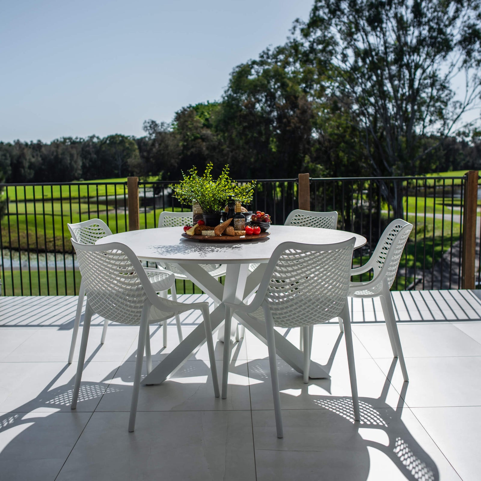 best-outdoor-furniture-Roma Malibu Round - 7pce (150x150) - Outdoor Dining Set #color_WHITE