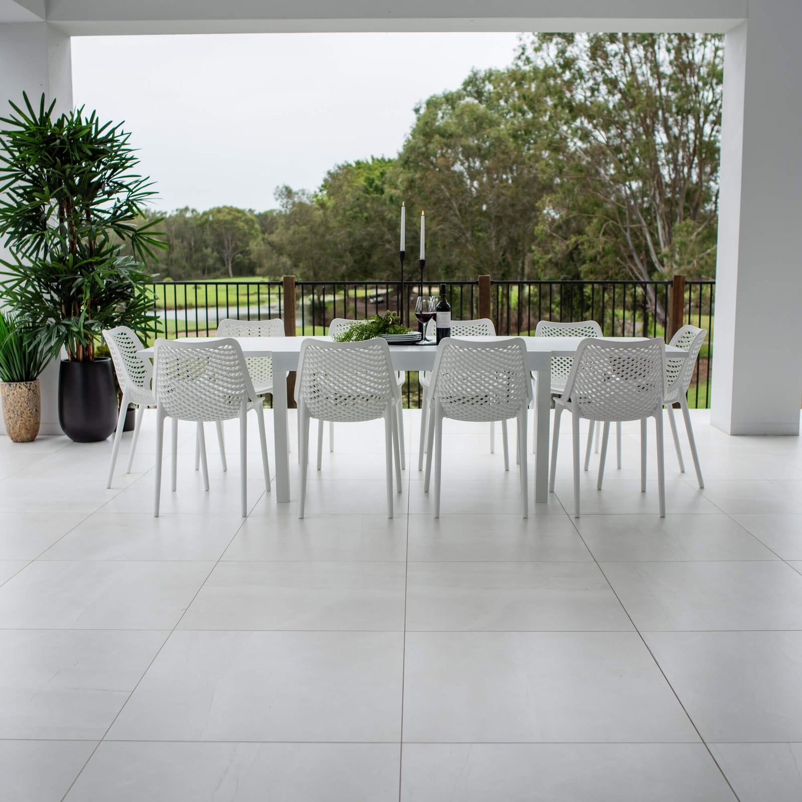 bets-outdoor-furniture-Roma Nara Extension - 11pce (270x102) - Outdoor Dining Set #color_WHITE