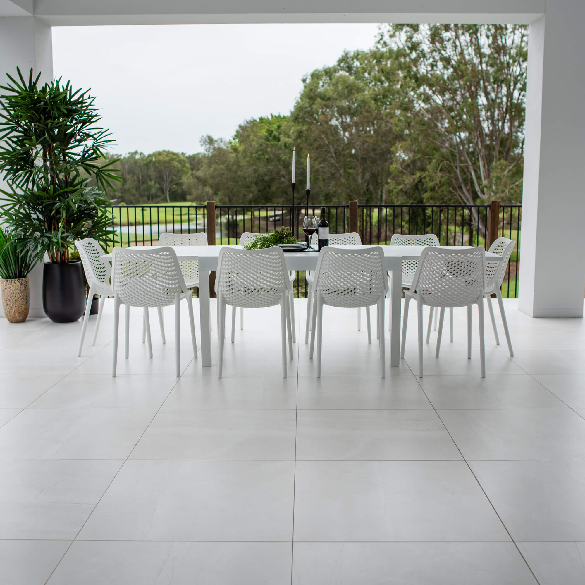 bets-outdoor-furniture-Roma Nara Extension - 11pce (270x102) - Outdoor Dining Set #color_WHITE