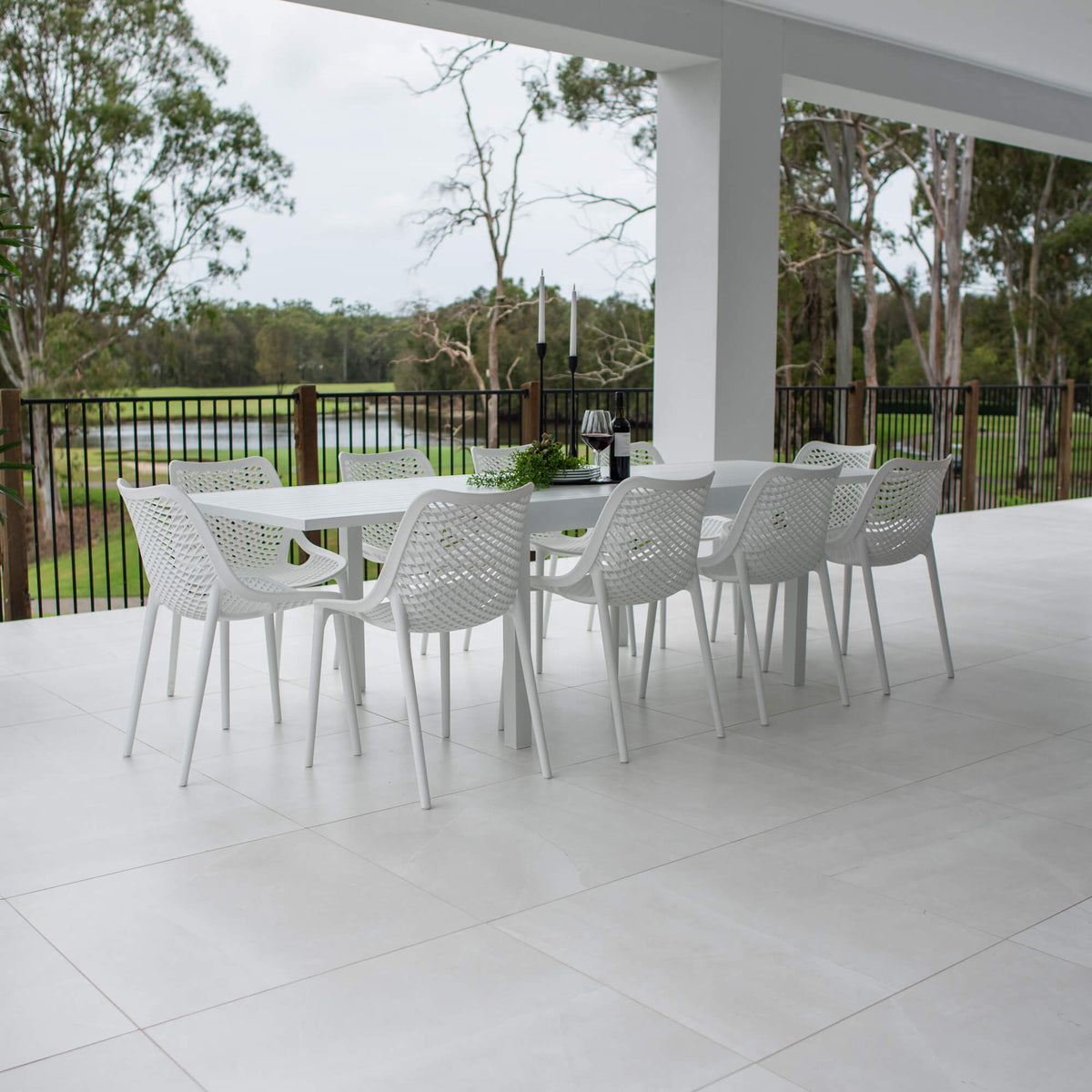 bets-outdoor-furniture-Roma Nara Extension - 11pce (270x102) - Outdoor Dining Set #color_WHITE