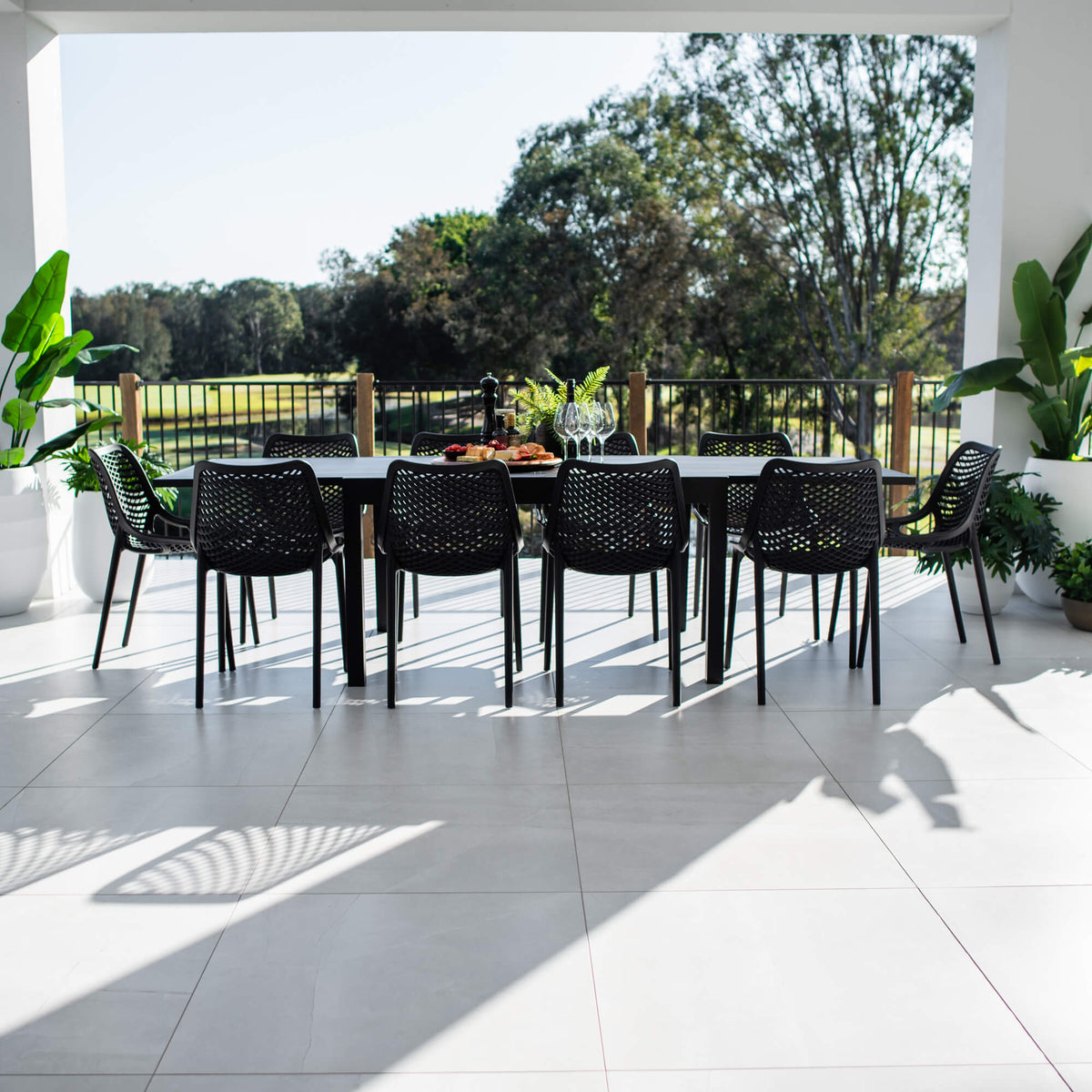 best-outdoor-furniture-Roma Nara Extension - 11pce (270x102) - Outdoor Dining Set #color_BLACK