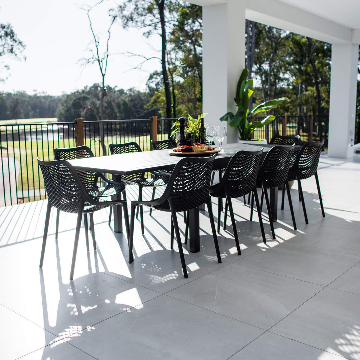 best-outdoor-furniture-Roma Nara Extension - 11pce (270x102) - Outdoor Dining Set #color_BLACK