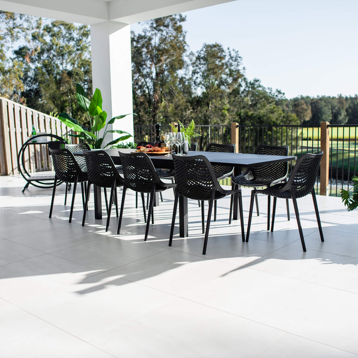 best-outdoor-furniture-Roma Nara Extension - 11pce (270x102) - Outdoor Dining Set #color_BLACK