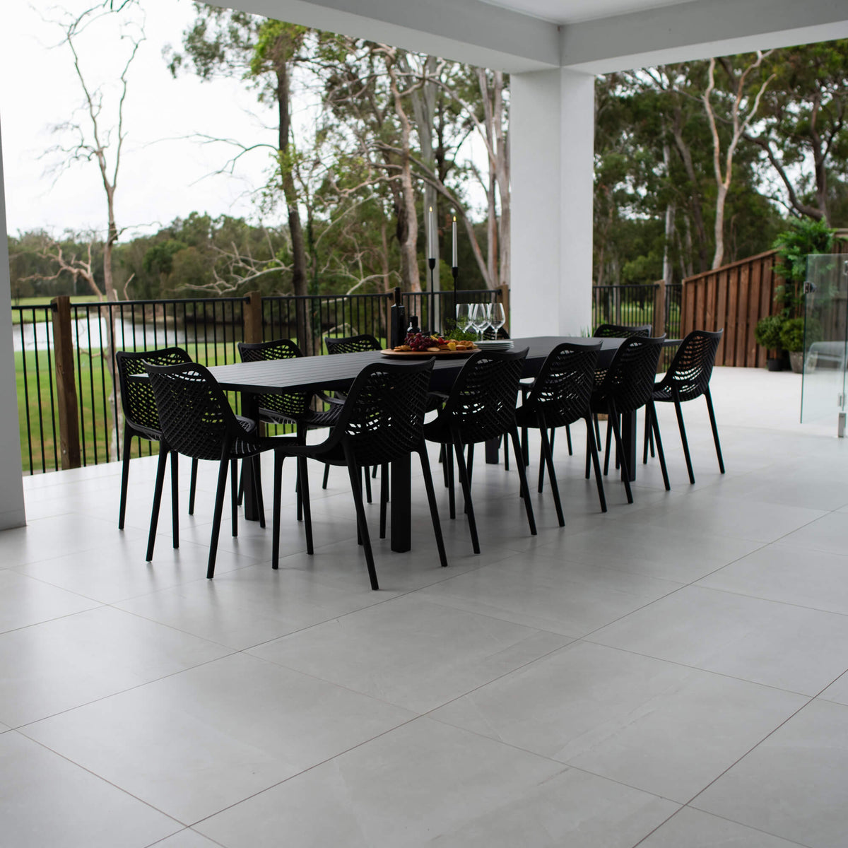 Roma Nara Extension - 13pce (320x106) - Outdoor Dining Set -