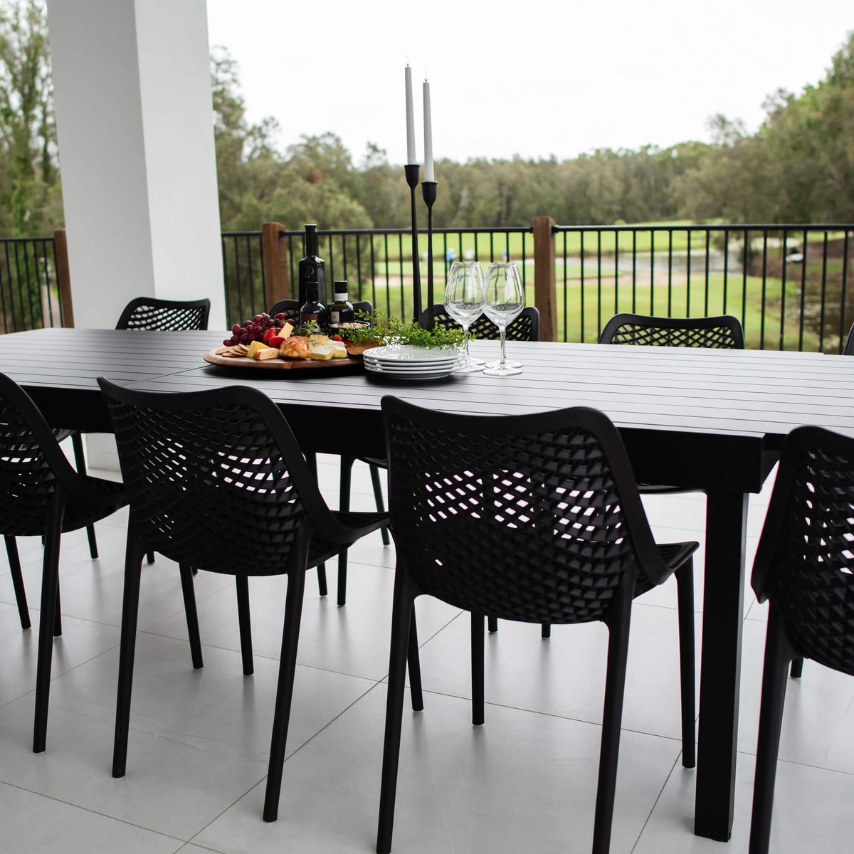 Roma Nara Extension - 13pce (320x106) - Outdoor Dining Set -