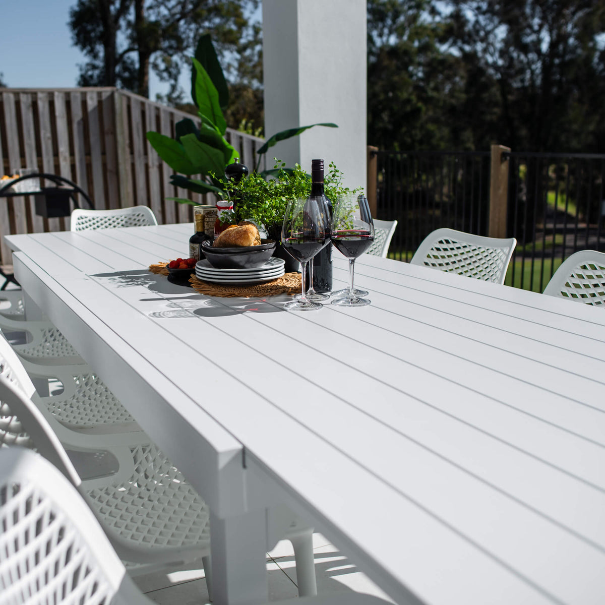 Roma Nara Extension - 13pce (320x106) - Outdoor Dining Set -