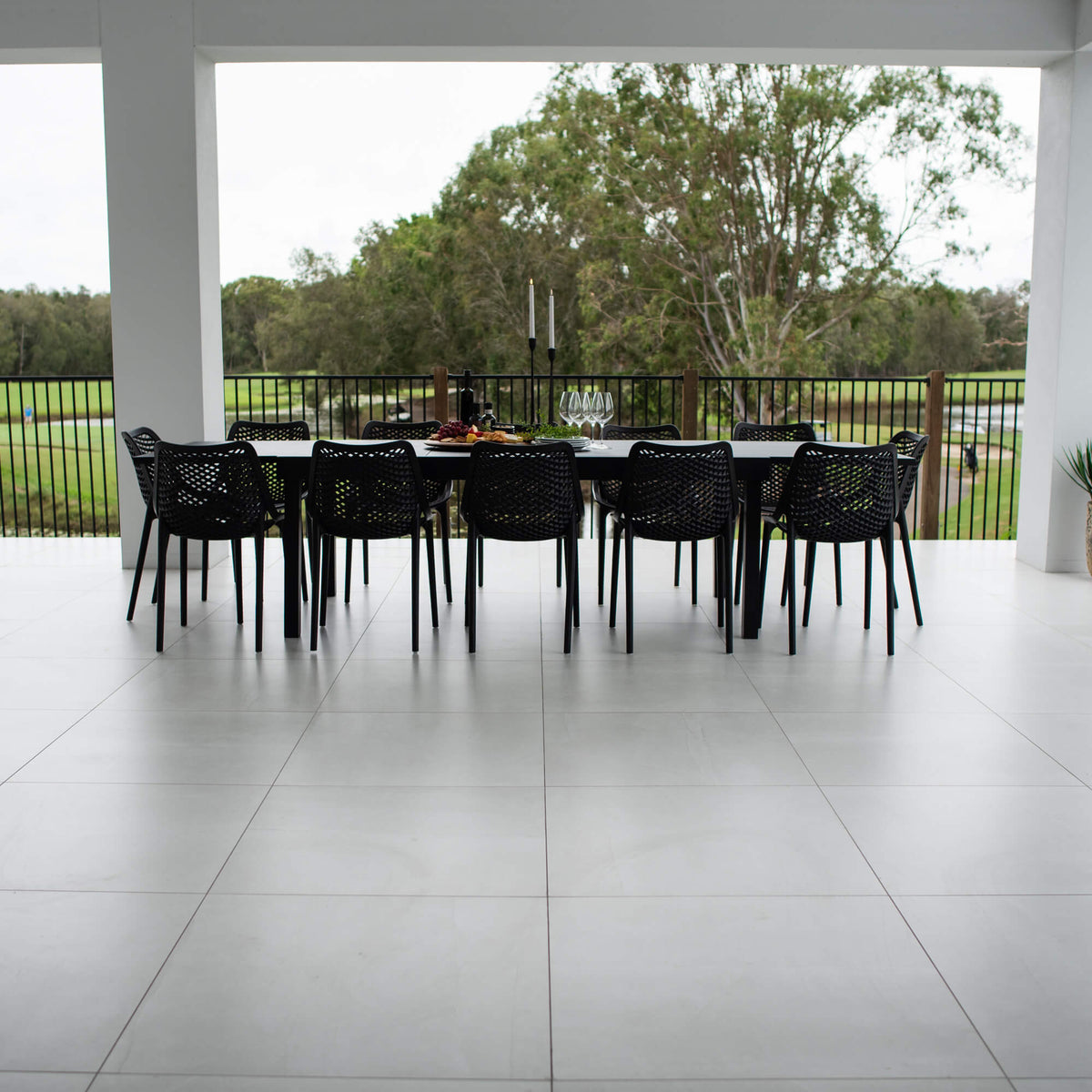 Roma Nara Extension - 13pce (320x106) - Outdoor Dining Set -