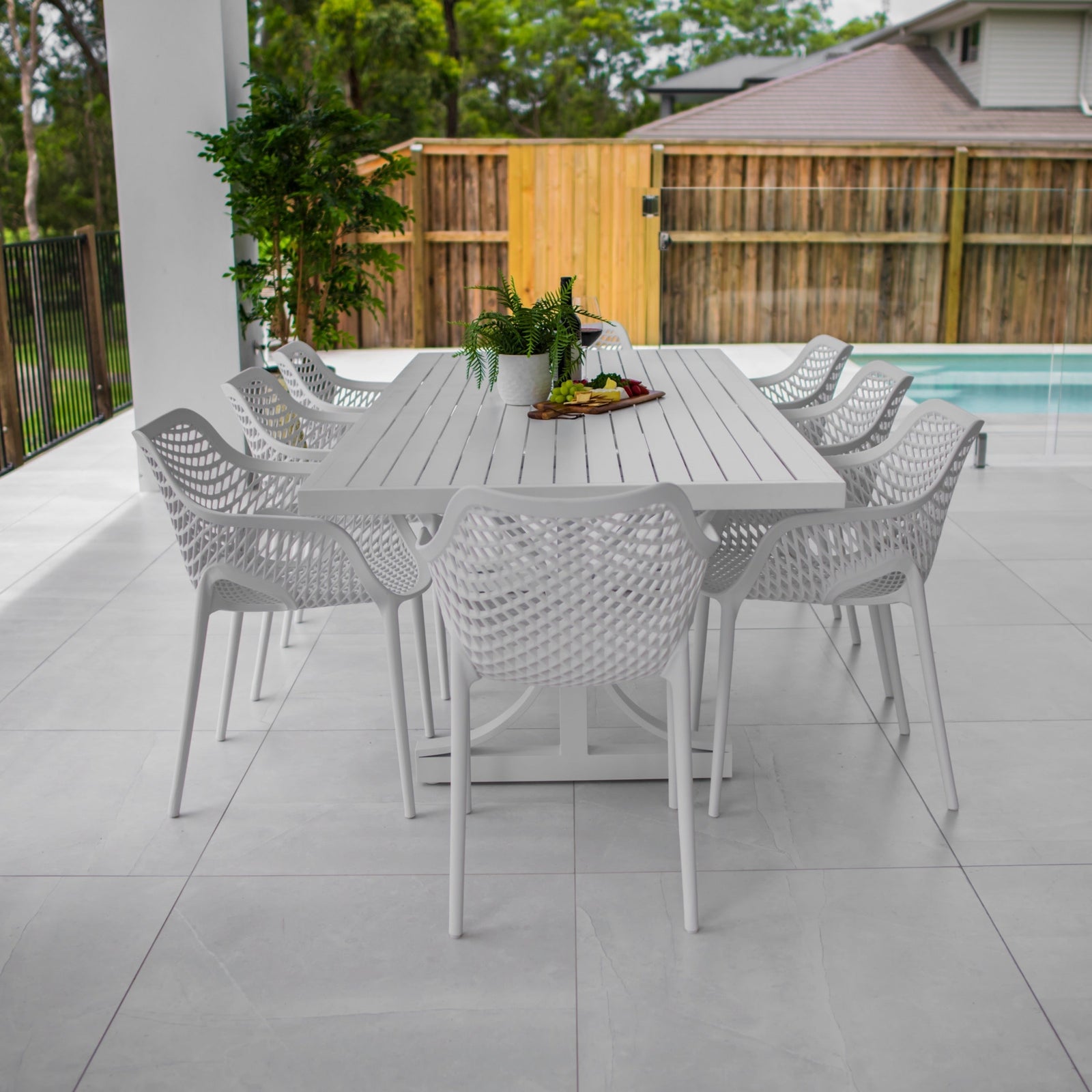 best-outdoor-furniture-Roma XL - Bergen Moon Slat - 9pce Outdoor Dining Set (220x100cm) #color_WHITE