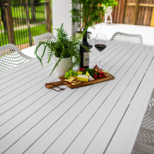 best-outdoor-furniture-Roma XL - Bergen Moon Slat - 9pce Outdoor Dining Set (220x100cm)