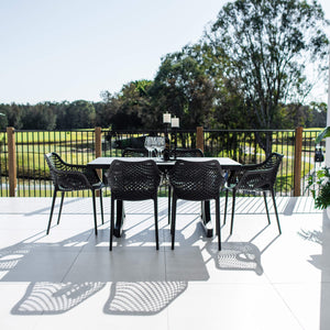 best-outdoor-furniture-Roma XL Chester Moon - 7pce (150x80) - Outdoor Dining Set #color_BLACK