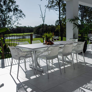 best-outdoor-furniture-Roma XL - Chester Moon - 9pce Outdoor Dining Set (215cm) Grey Top on White Frame #color_BLACK
