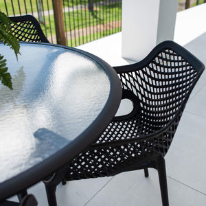 best-outdoor-furniture-Roma XL/Coventry 105cm - 5pce Outdoor Dining Set #color_BLACK