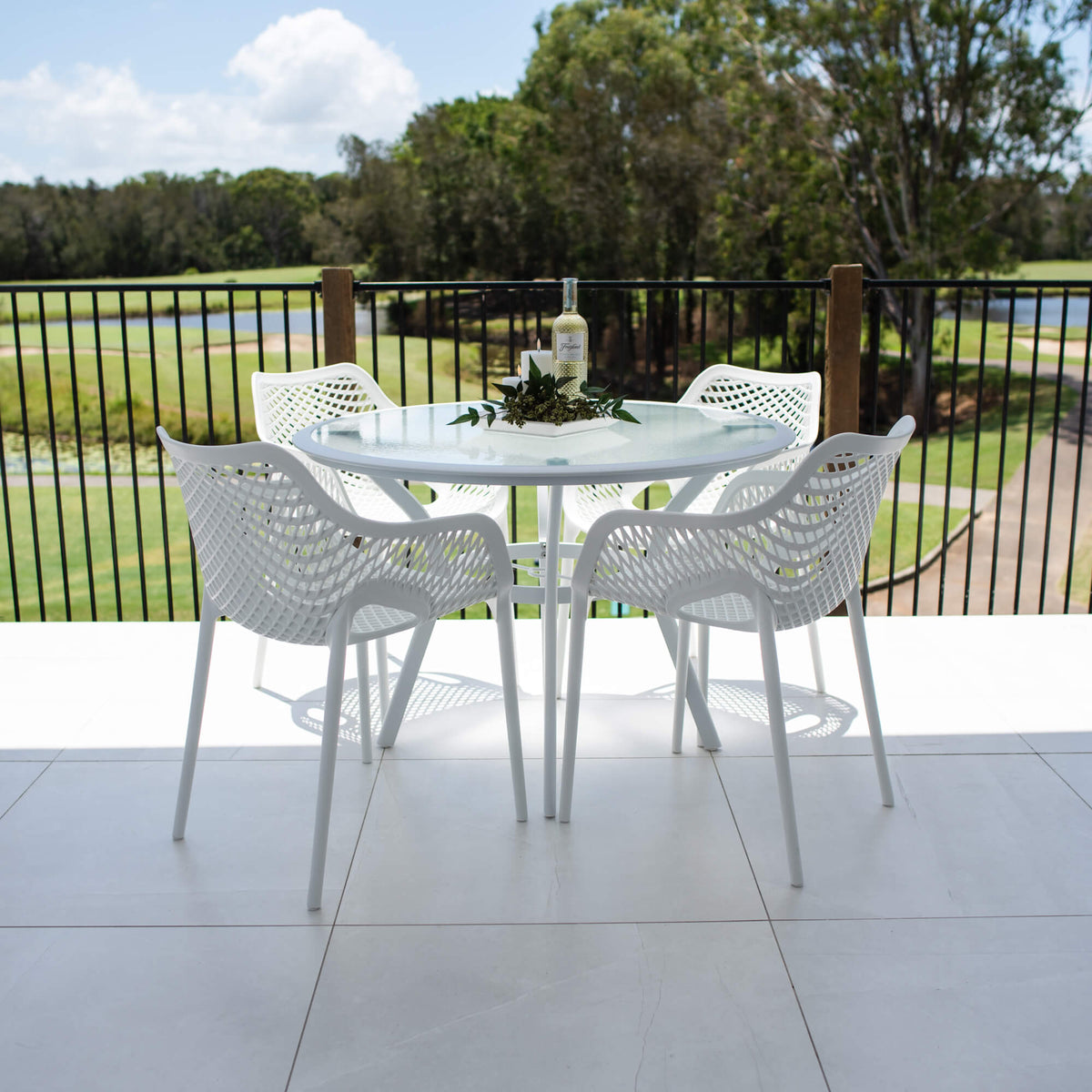 Roma XL/Coventry 105cm - 5pce Outdoor Dining Set