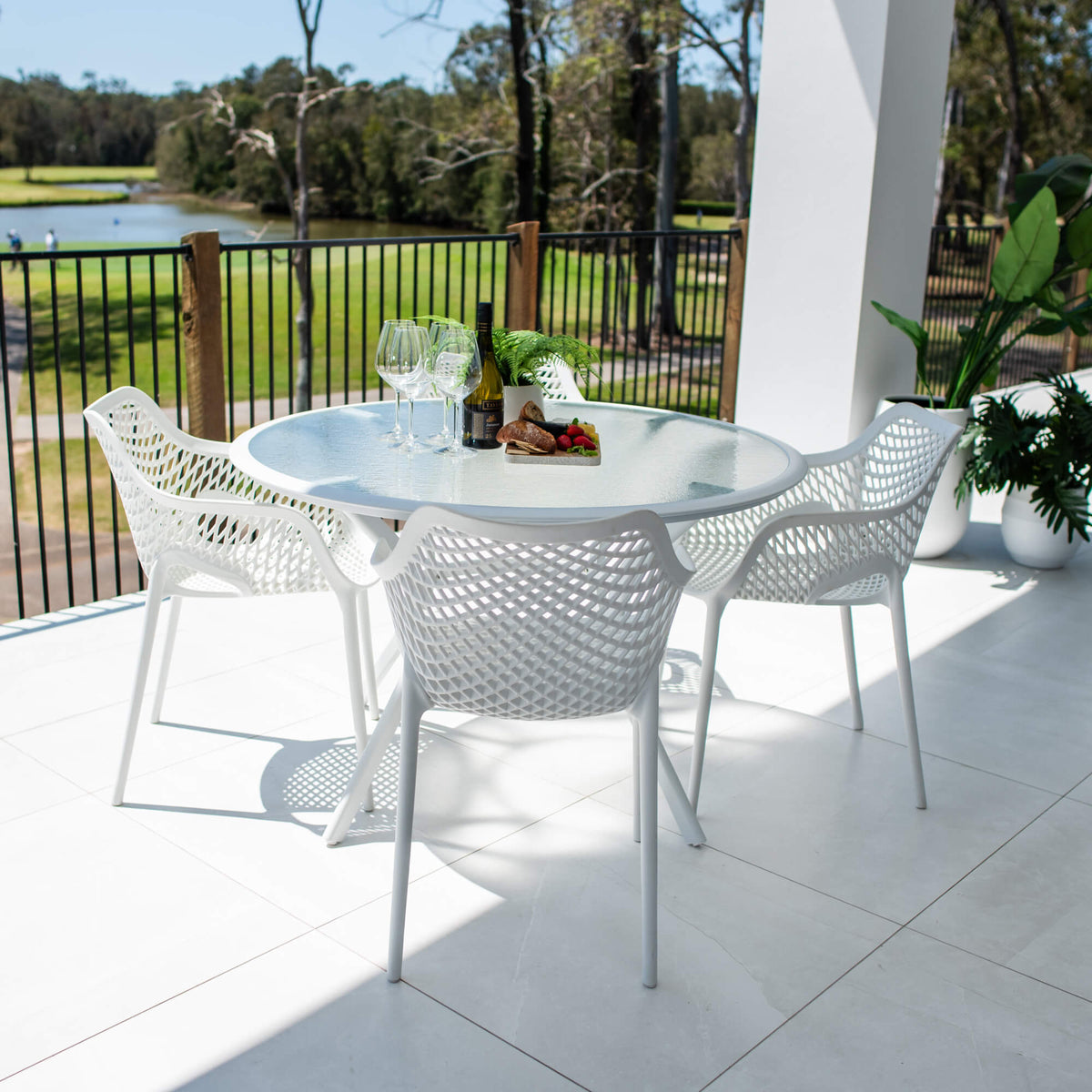best-outdoor-furniture-Roma XL Coventry - 5pce (120x120) - Outdoor Dining Set #color_WHITE