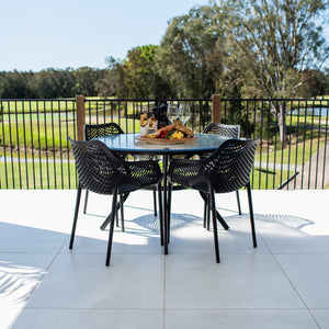 best-outdoor-furniture-Roma XL Coventry - 5pce (120x120) - Outdoor Dining Set #color_BLACK