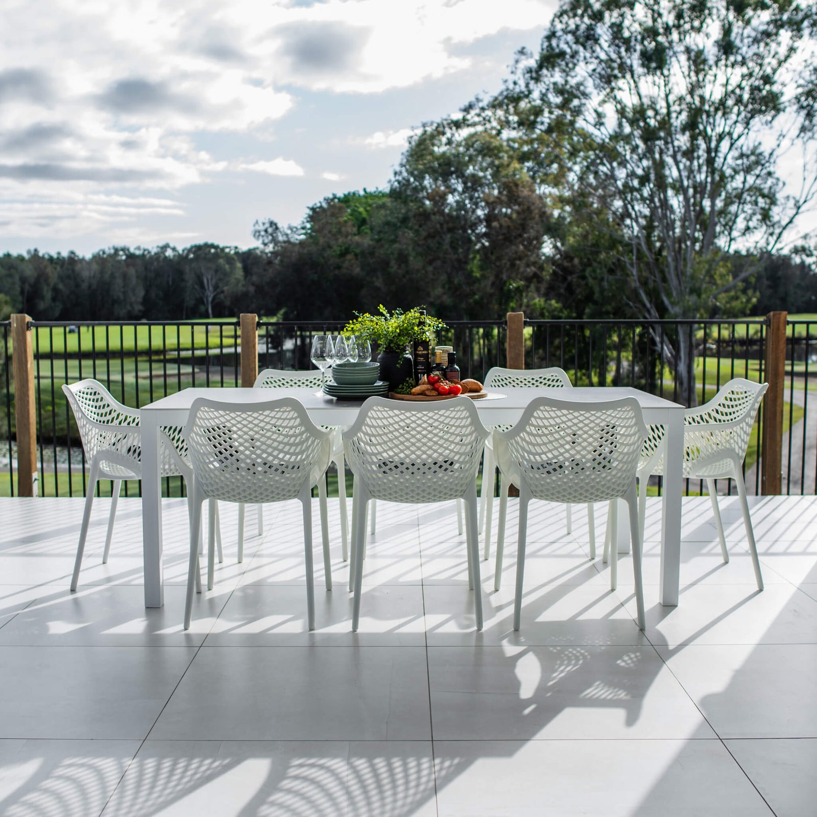 best-outdoor-furniture-Roma XL Cruz - 9pce (200x90) - Outdoor Dining Set #color_WHITE-GREY