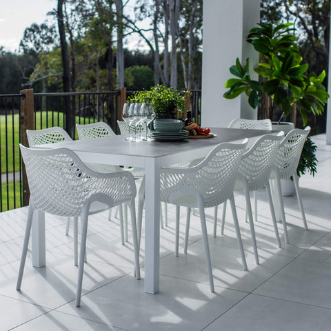 Roma XL Cruz - 9pce (200x90) - Outdoor Dining Set