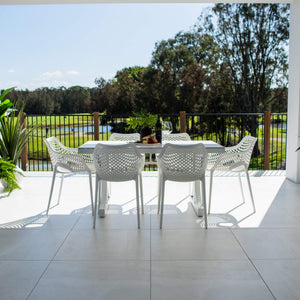 best-outdoor-furniture-Roma XL Malibu - 7pce (150x80) - Outdoor Dining Set  #color_WHITE