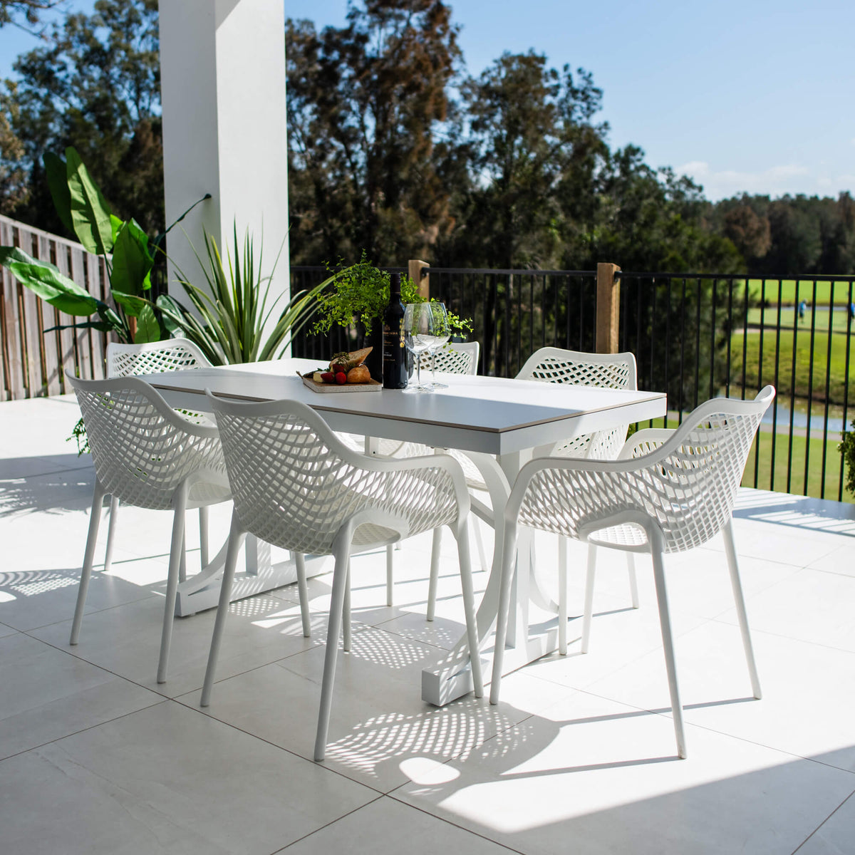 best-outdoor-furniture-Roma XL Malibu - 7pce (150x80) - Outdoor Dining Set  #color_WHITE