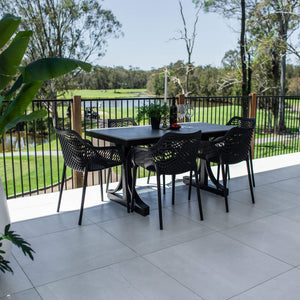 best-outdoor-furniture-Roma XL Malibu - 7pce (150x80) - Outdoor Dining Set  #color_BLACK