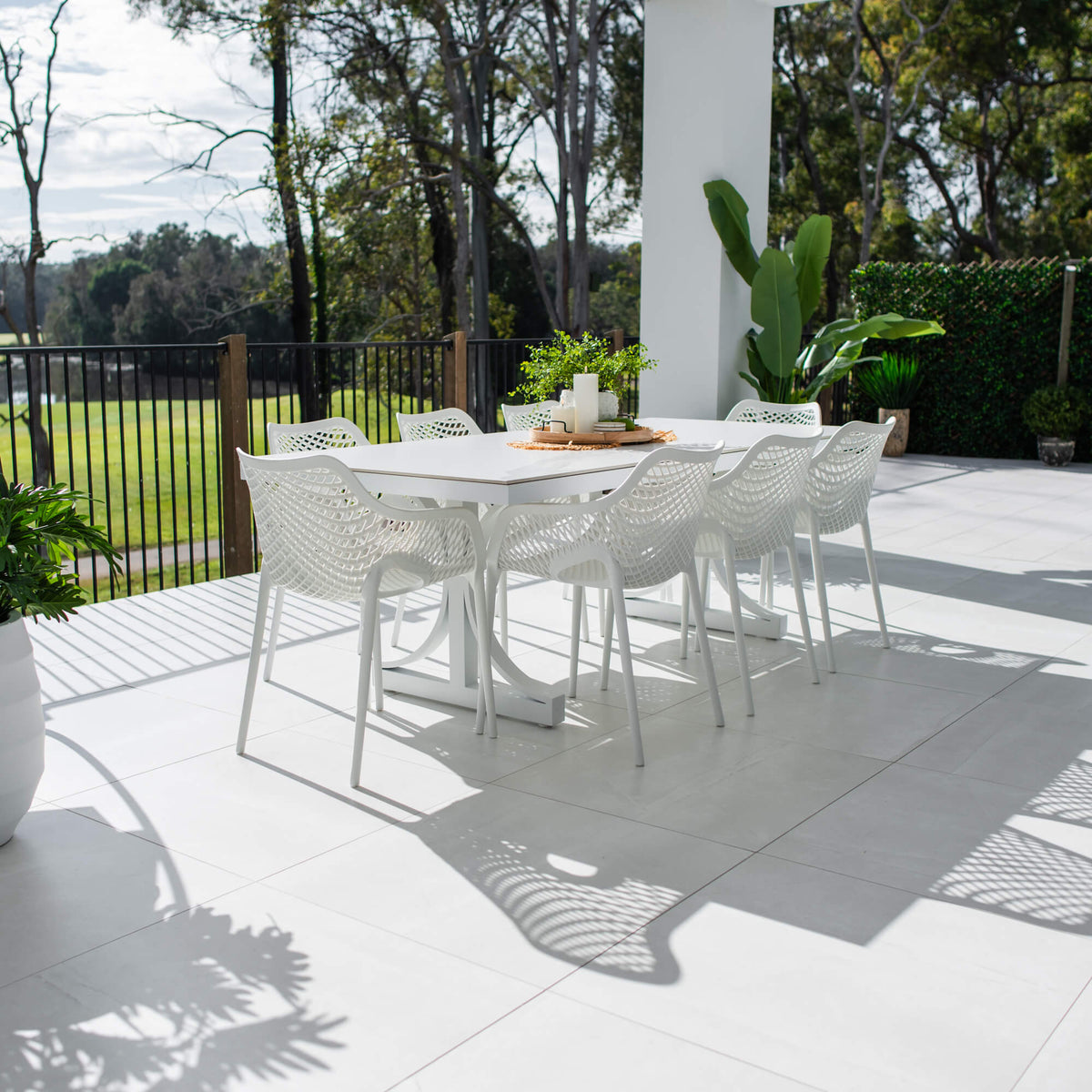 best-outdoor-furniture-Roma XL Malibu - 9pce (215x100) - Outdoor Dining Set #color_WHITE