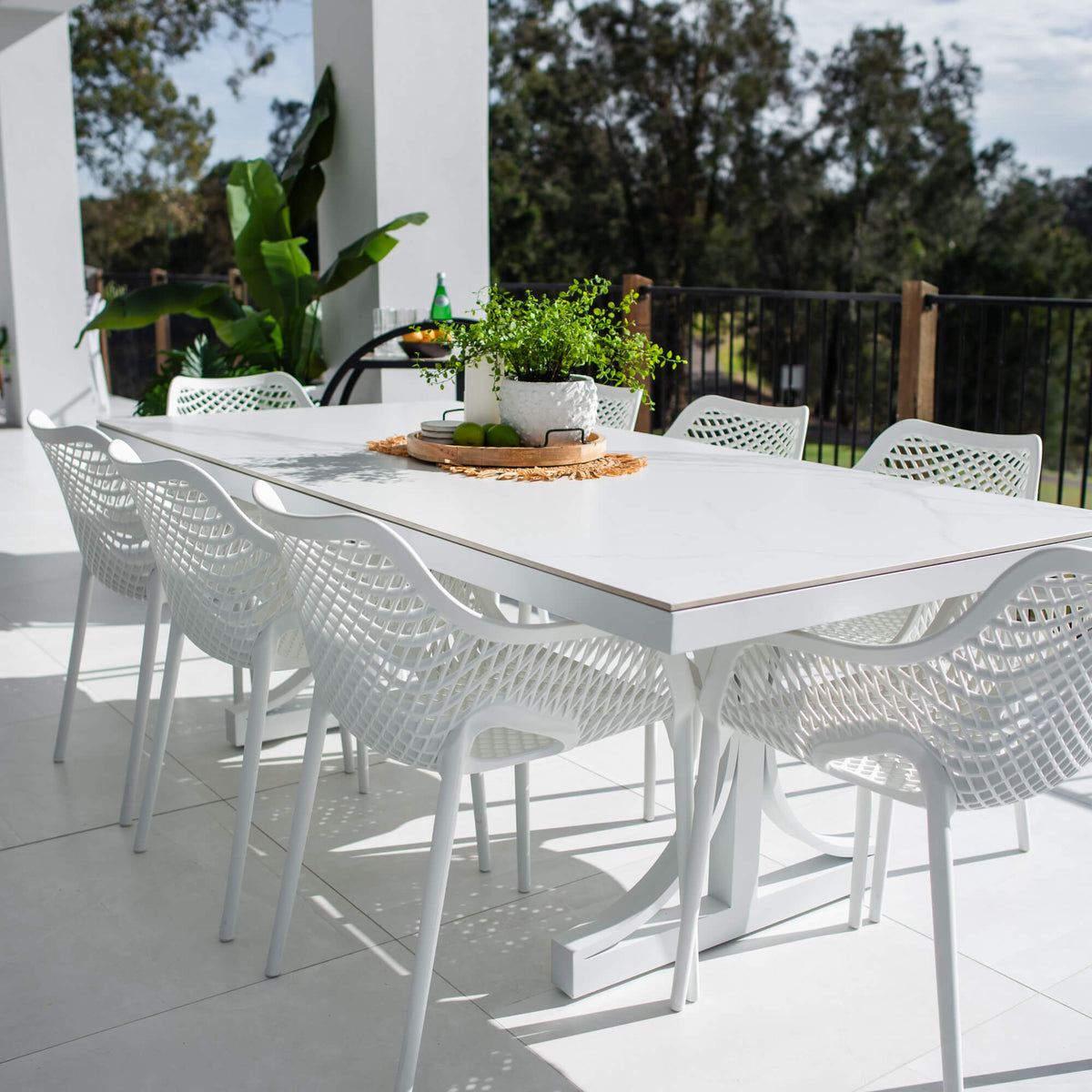 best-outdoor-furniture-Roma XL Malibu - 9pce (215x100) - Outdoor Dining Set #color_WHITE